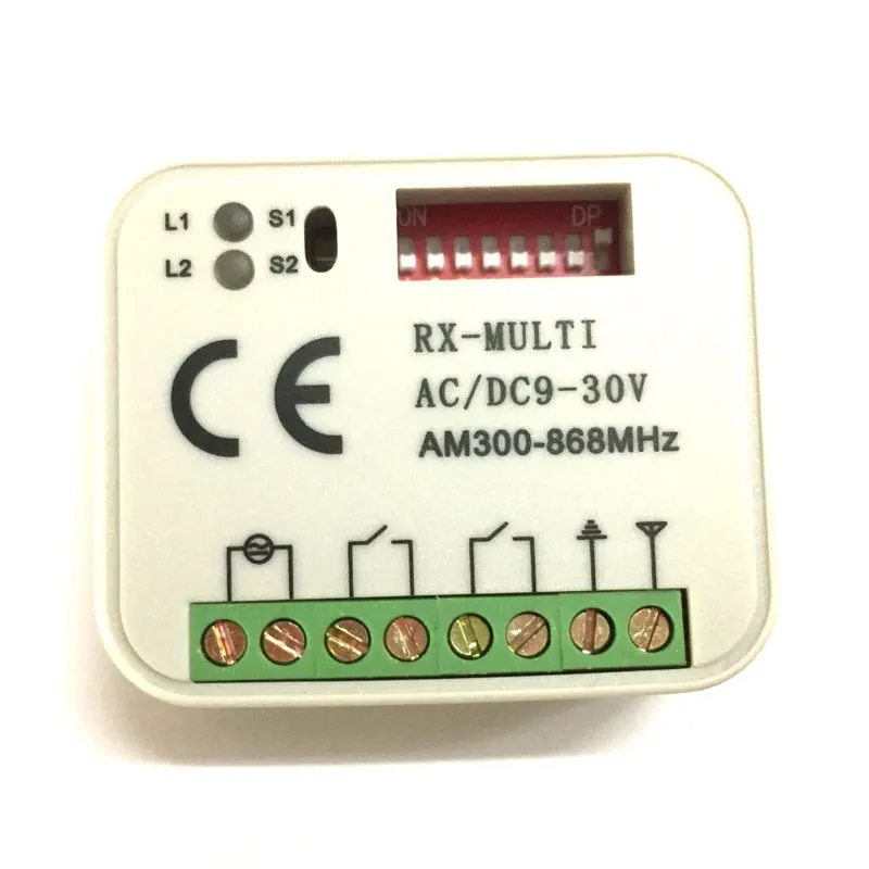 1 шт. многочастотный 300-868 МГц универсальный беспроводной пульт дистанционного управления Переключатель переменного/постоянного тока 9-30 в 2CH релейный модуль приемника