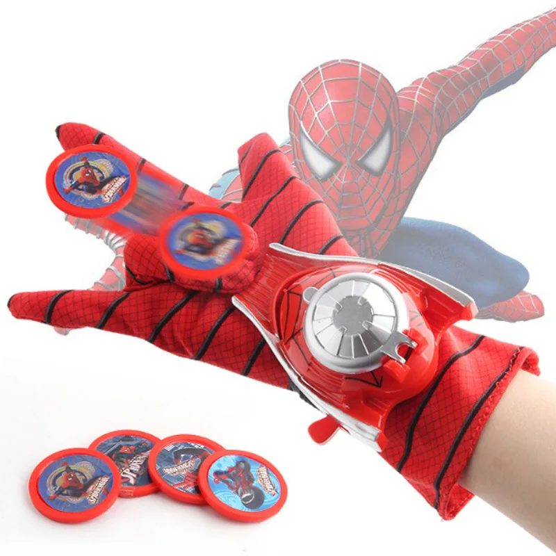 Marvel Мстители 4 Косплей супер перчатки с героями Laucher человек паук Железный человек один размер перчатки Ганц реквизит Рождественский подарок для ребенка