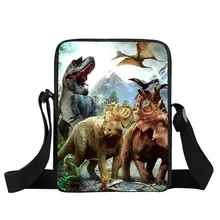 Мини-сумка-мессенджер с принтом динозавра, сумки через плечо T-rex, маленькая сумка на плечо для мальчиков и девочек, детская сумка-тоут, сумка для книг, подарок