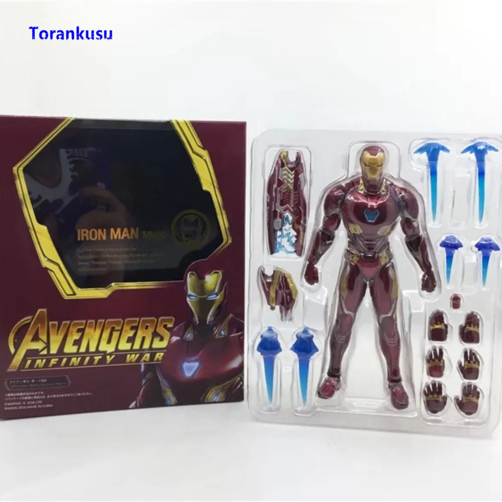 

Avengers: Infinity War Iron Man Action Figure MK50 Model PVC Figuras Anime Doll Man Gift For Birthday Toys For Children Figma XP