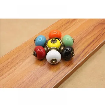 Ceramic Handles Drawer Knobs Cupboard Pulls Door Handles Single Hole Cabinet Handles Kitchen Furniture Handles Hardware Supply