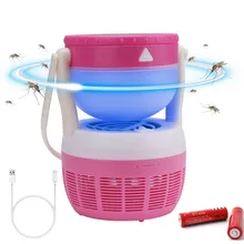 2 в 1 USB Перезаряжаемый 18650 Кемпинг Фонарь ловушка для летающих насекомых Летающий светодиодный ночник Жук Насекомое УФ свет вредителей электронный отпугиватель