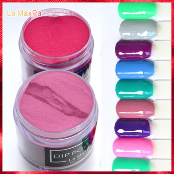 

LaMaxPa dipping powder nail color 40gram long lasting quickly dry easy soak off dip powder nail set nail art decoration