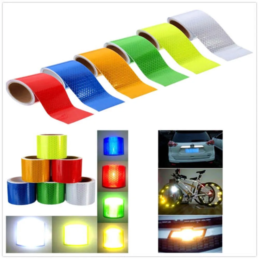

Multi Use 3M X 5CM DIY Reflective Safety Warning Tape Film Sticker Conspicuity Tape Roll