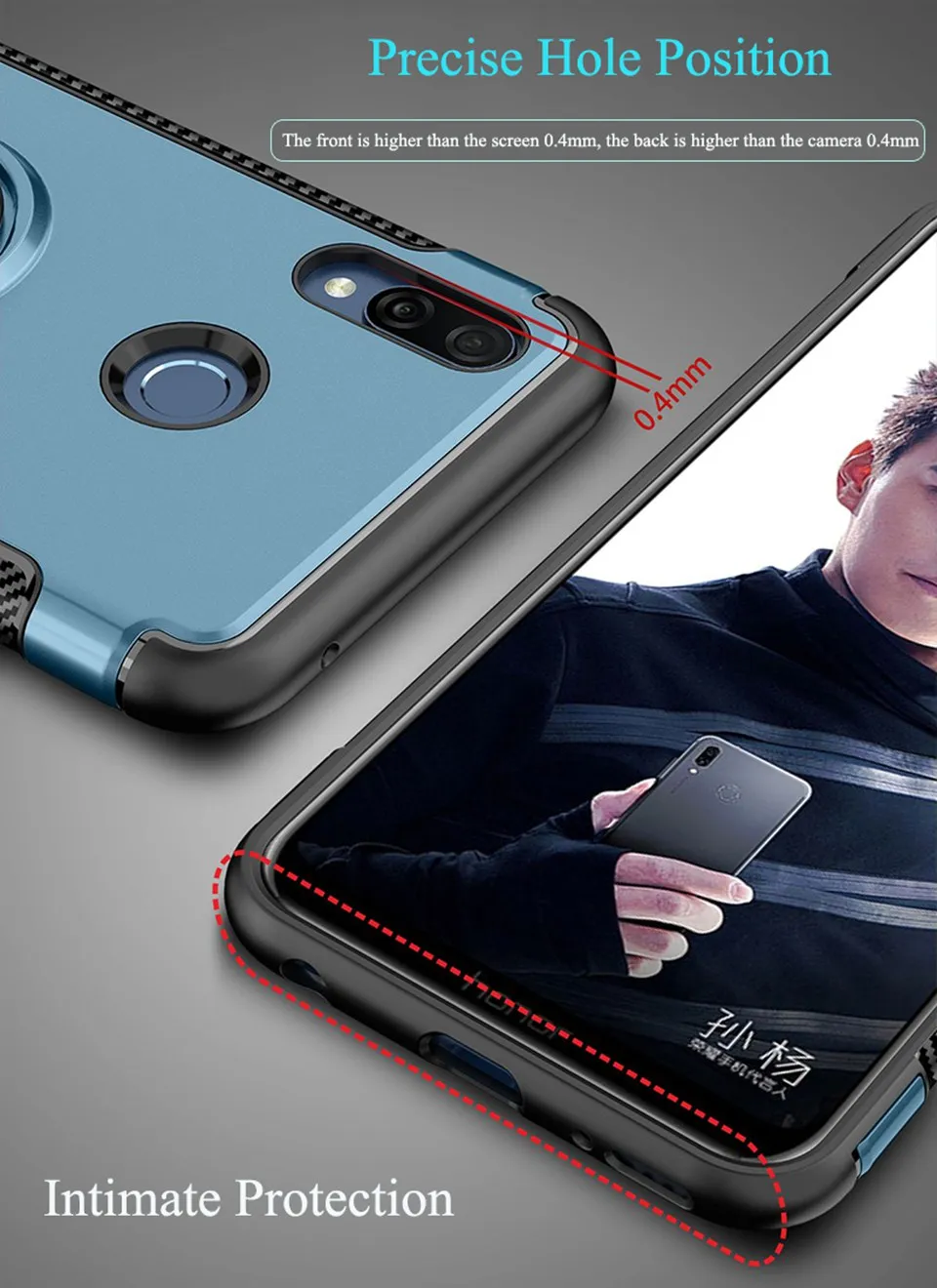 Ring Case for Huawei Nova 3 3i 2 2S 2i Case Mate 10 Coque Magnetic Nova3 Cover for Huawei P20 Pro Honor 10 9 8 7X P10 Lite Case (7)