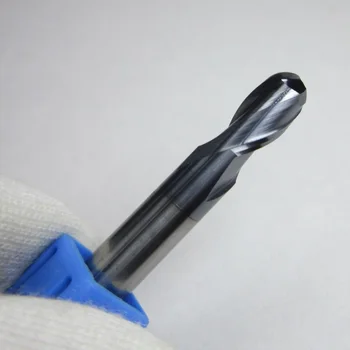 

2 Flutes Milling Cutter Tungsten Carbide Ball Nose Grinding End Metalwork Supply