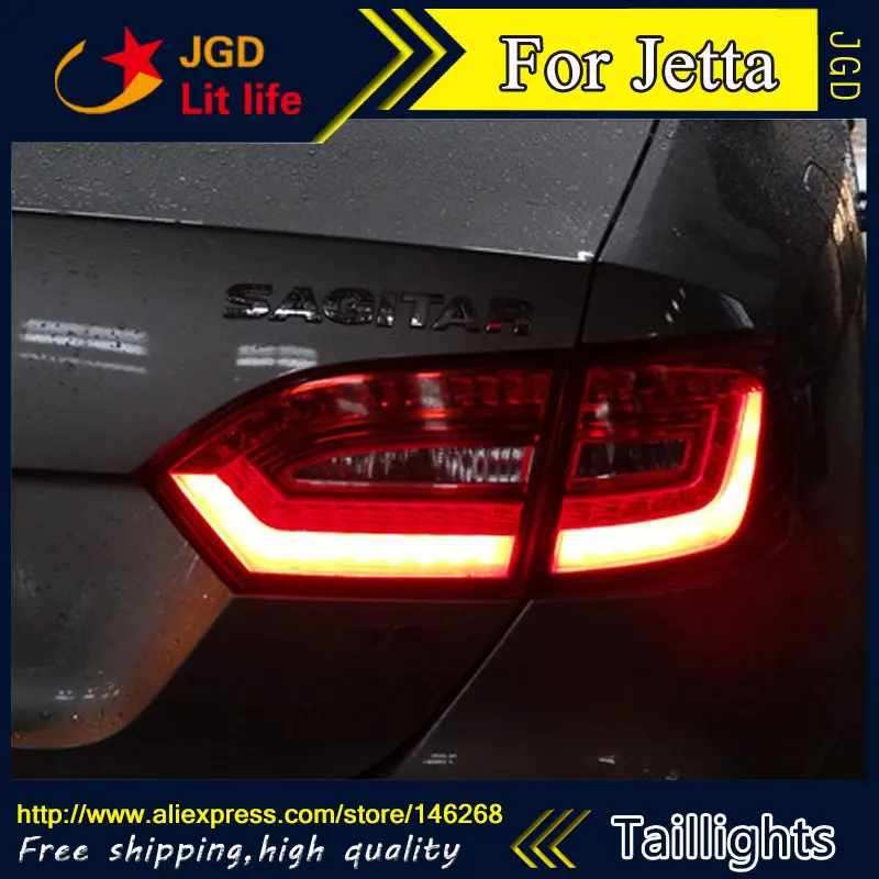 Car Styling tail lights for VW Jetta LED Tail Lamp rear trunk lamp cover drl+signal+brake+reverse