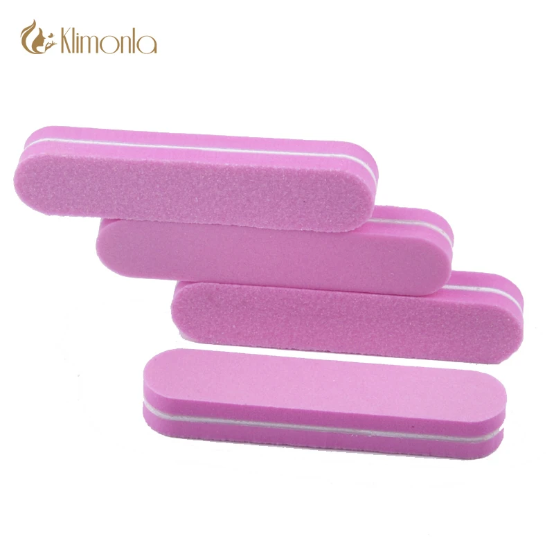 10Pcs Sponge Mini Nail File Block Buffer Sanding 100/180 Nail Tools