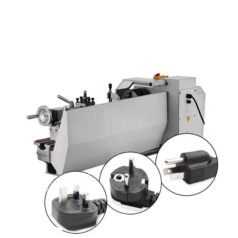 Mini Variable-Speed High-Precision DIY Metal Lathe Bench Top Digital RPM 750W For Parts Turning Repair Lathe Center Tool Machine