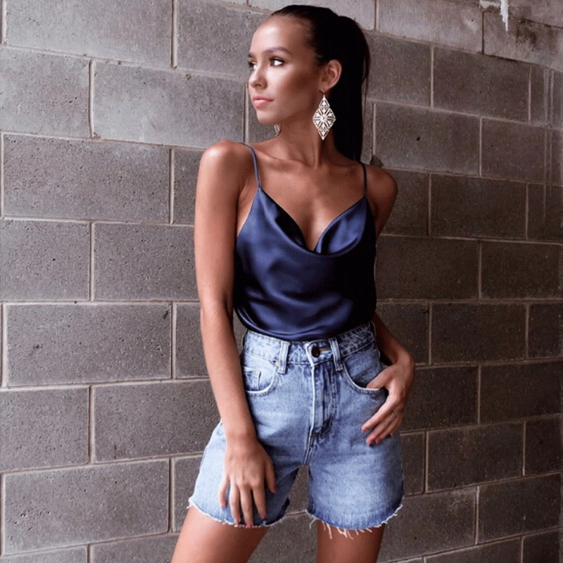 High Quality 19 New Hot Sale Fashion Women Casual Style Satin Silk V Neck Lace Vest Tops Strappy Summer Beach Cami Tank Top 10 High Quality 19 New Hot Sale Fashion Women Casual Style Satin Silk V Neck Lace Vest Tops Strappy Summer Beach Cami Tank Top 10