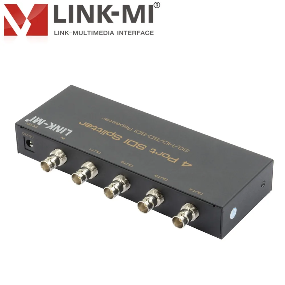 LINK MI HD SDI/3G SDI/SD plitter 1x4 BNC 4 порта SDI 3G распределение 1080p усилитель видео 1080P 1 в выхода