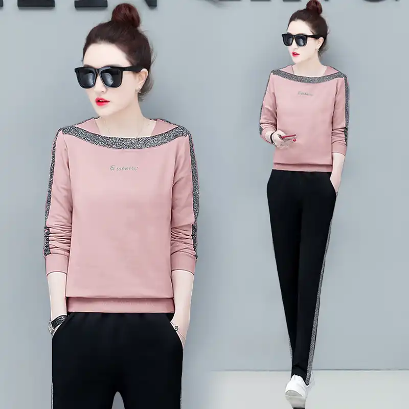 pink tracksuit plus size