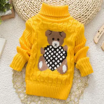 

12M-24M warm baby girls and boys clothing sweater spring/autumn baby Turtleneck sweaters newborn Cartoon Comfortable clothes 25