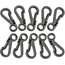 10pcs/lot Portable Survival Hang Spring Clasp Outdoor Mini EDC Keychain Buckle Carabiner Hooks Tactical Clambing Survival Gear