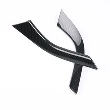 Углеродное волокно автомобильный Внутренний барабан сдвижная панель чехол с ремешком отделка Подходит для Subaru XV 2 шт./компл