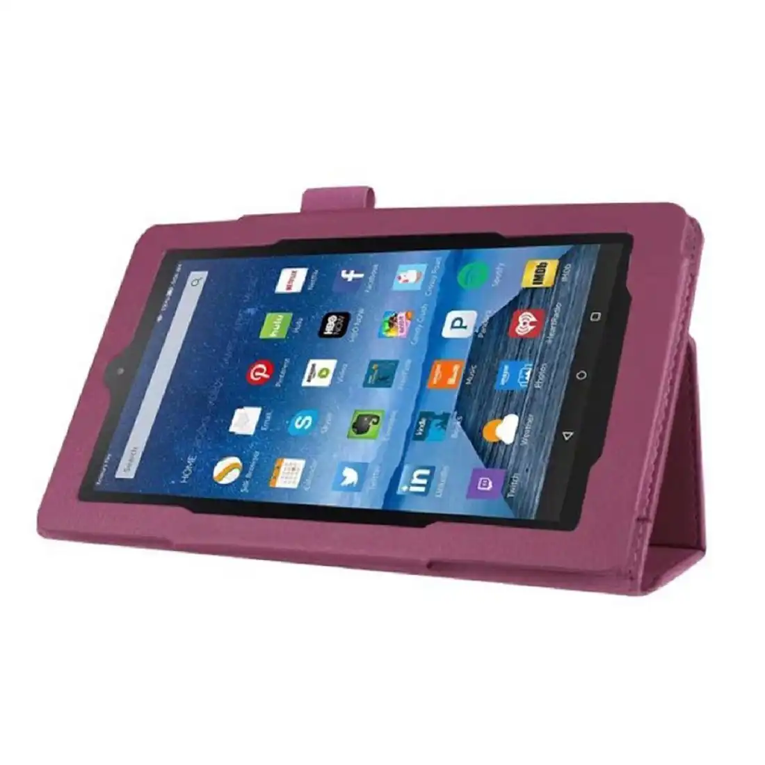 Чехол подставка из искусственной кожи для Amazon Kindle Fire HD 7 2015 (фиолетовый)|tablet case