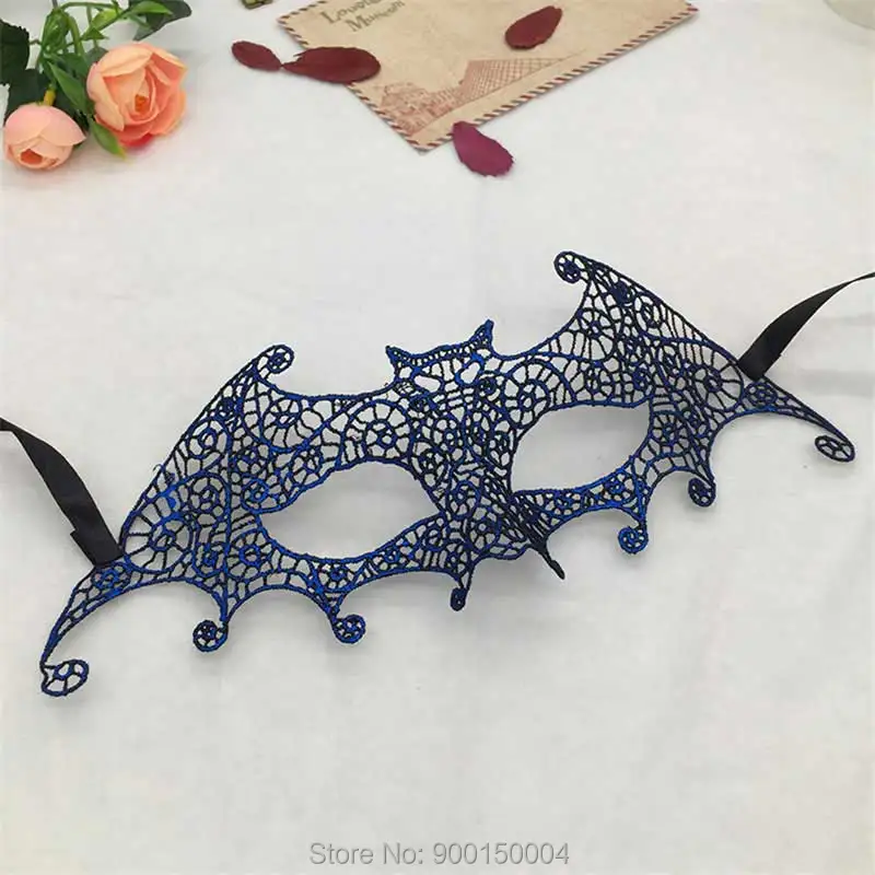 1pc Blue Sexy Lady Lace Mask Eye Mask For Masquerade Party Halloween Party Fancy Drop shipping  (17)