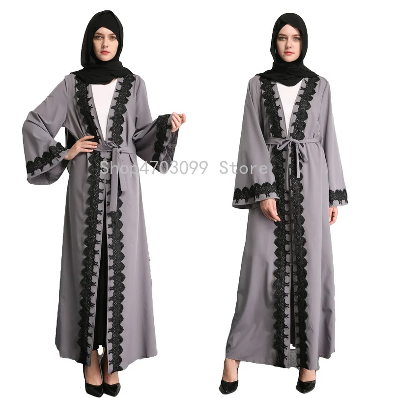 Новый женский мусульманский открытый кардиган исламский арабский Amira Винтаж Jilbab