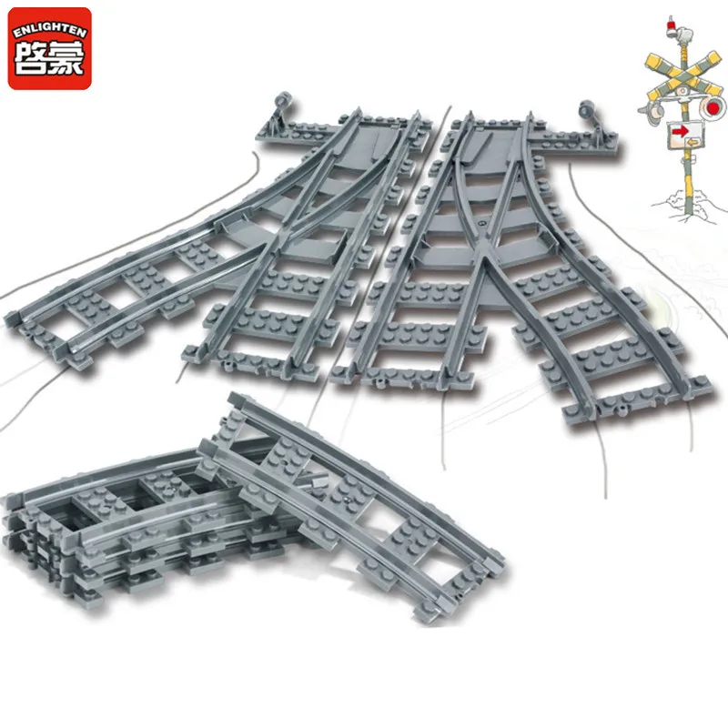 

Toys for Children Building Blocks Rail Tracks for Train Straight & Curved & furcal & soft Tracks children's toys