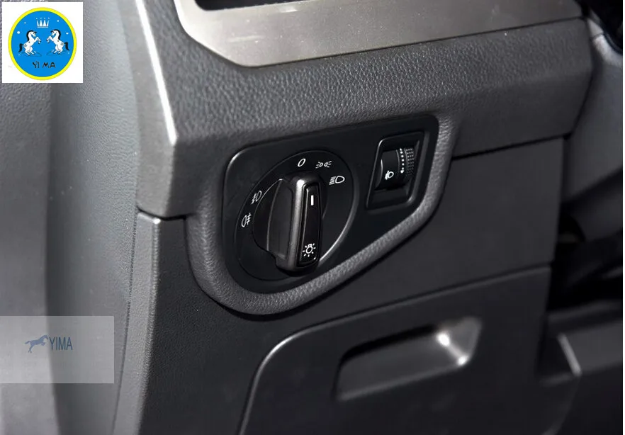ABS Interior Head Light Switch Button Cover Trim 1pcs For Kia Sportage 2016 2017