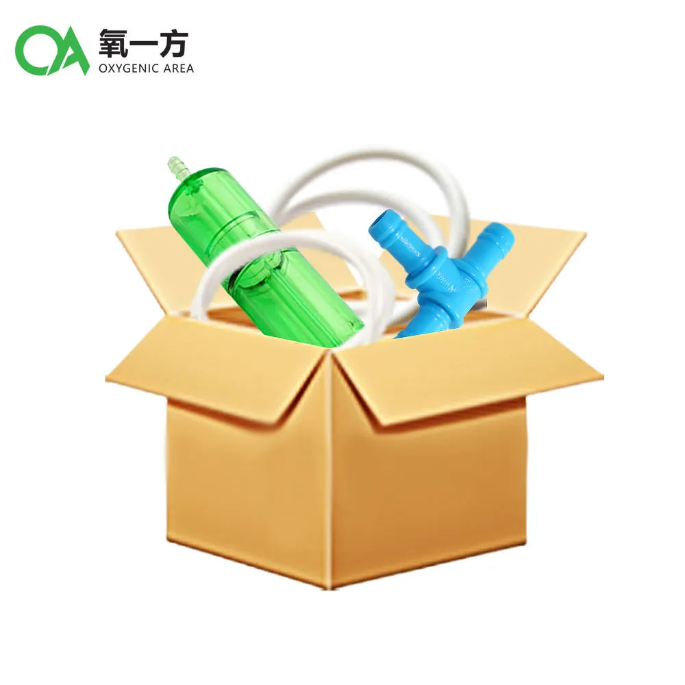 

Oxygen concentrator spare parts Tee and oxygen tube for two people use