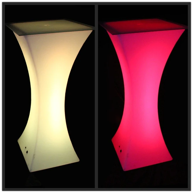 High Top Coffee Tables / LED Bar Tables / Light up Bar Furniture free shipping 1pc