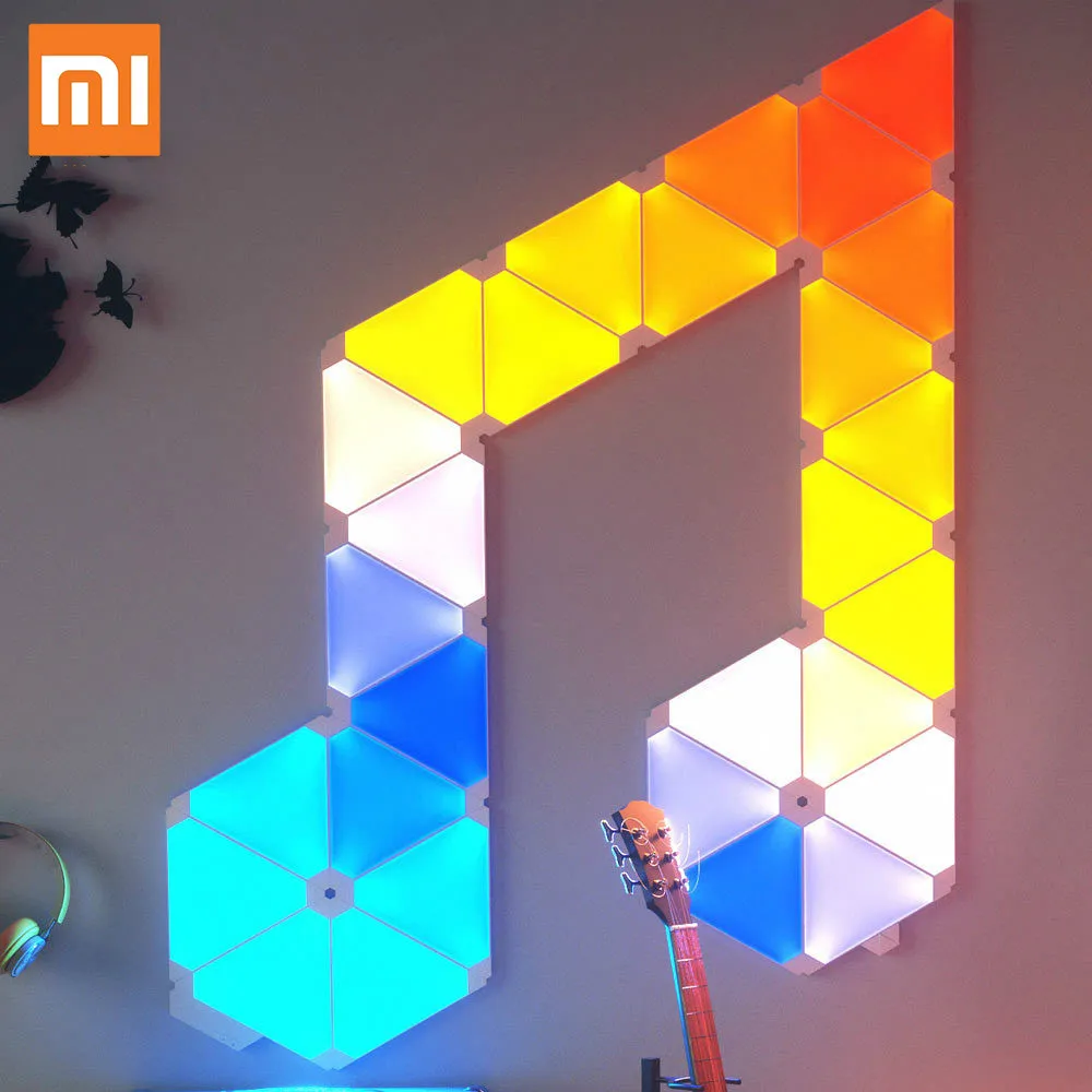 

Original Xiaomi Nanoleaf Full Color Smart Odd Light Board Work with Mijia for Apple Homekit Google Home Custom Setting 4pcs/1box