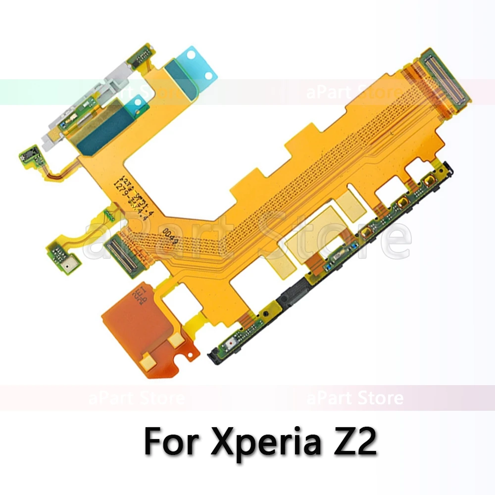 Для sony Xperia Z Z1 Z2 Z3 Z4 Z5 Compact Premium Plus док-станция для зарядки с ЖК-разъемом, запасной гибкий кабель для боковой кнопки громкости - Цвет: Z2