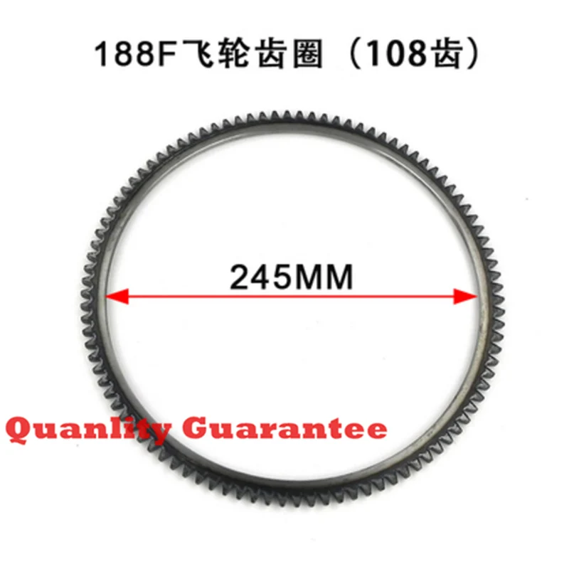 170F 173F 178F 186F 188F 192F Шестерня маховика кольцо для одного цилиндра с воздушным охлаждением дизельный генератор микрокультиватор аксессуары - Цвет: 188F