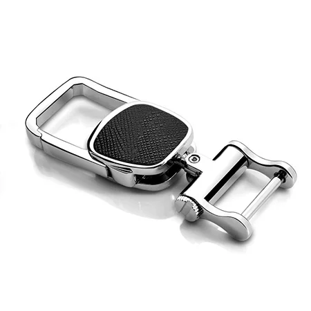 ShinMan Модный Стильный чехол для ключей автомобиля, чехол для ключей для Audi A5 S5 Q7 A4 A4L TT TTS- брелок для ключей - Название цвета: Zinc alloy key ring