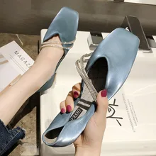 Bailehou/ г. Женская обувь брендовые удобные туфли-лодочки на плоской подошве с кристаллами Женские повседневные Лоферы без застежки женская обувь