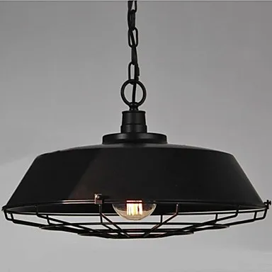 2pcs 60w Retro Loft Style Edison Bulb Vintage Industrial Pendant Lighting Lamp For Home with Black Metal Shade