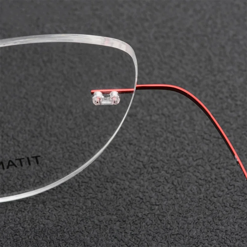 HDCRAFTER очки без оправы оправа для женщин Кошачий глаз Титан Сверхлегкий рецепт бескаркасные Безвинтовые оптические оправы для очков