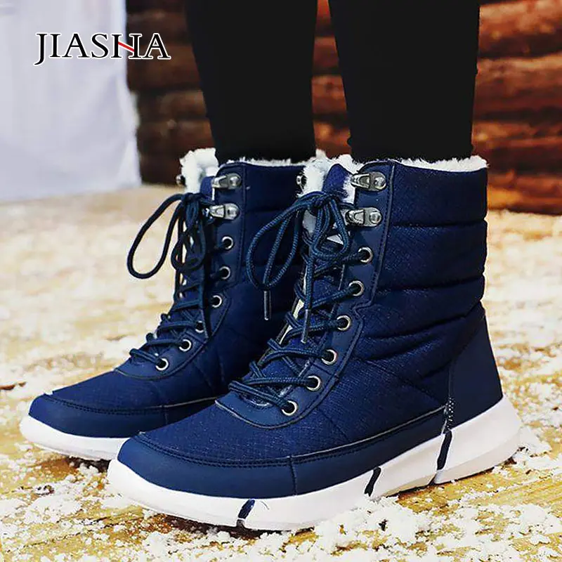 

Men winter boots 21019 new mid-calf plush inside warm snow boots men waterproof boots casual male platform shoes men sneakers