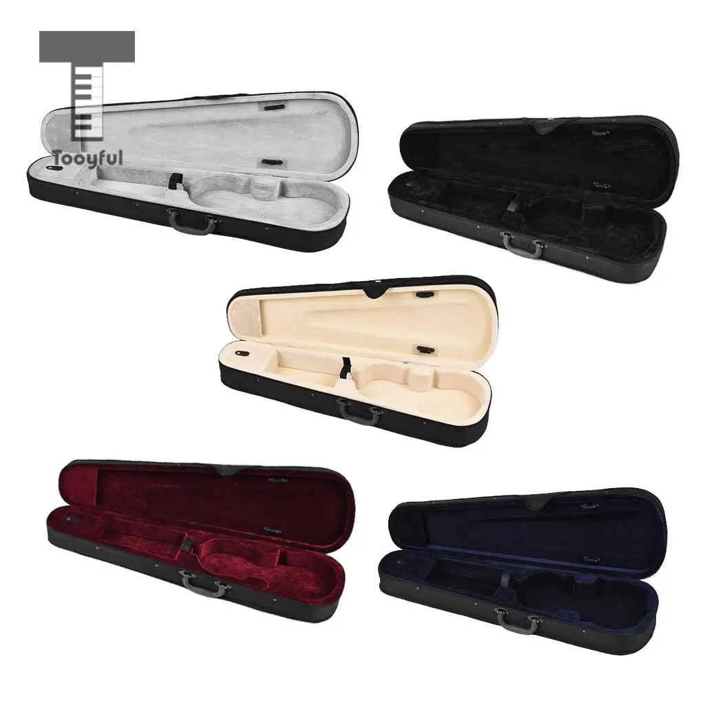 Tooyful Practical 1/8 Violin Storage Bag Case Hand Carry Shoulder Box Container Foam Inner for Kids Beginners