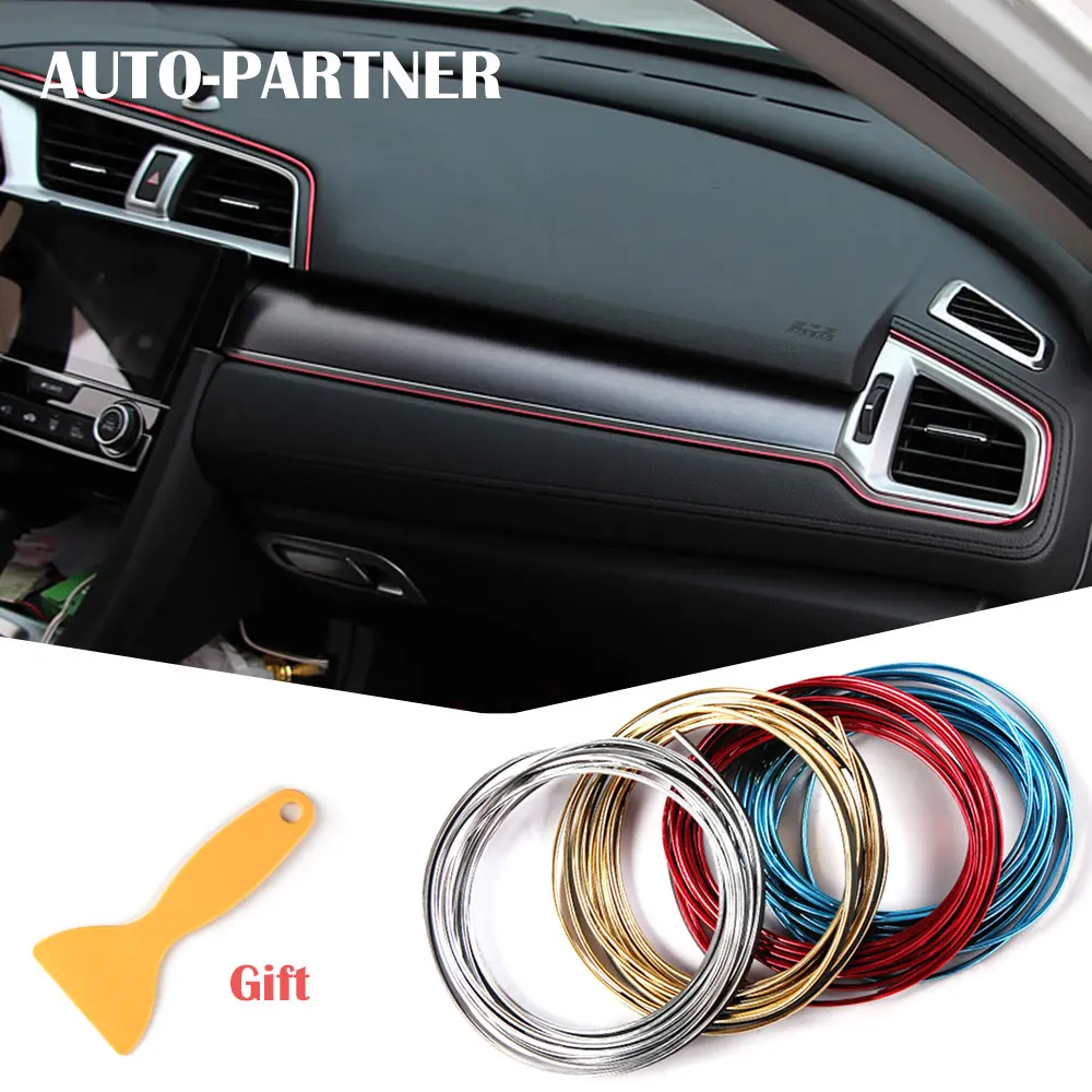 

AUTO-PARTNER 5 Meters car interior gap colour strips for Opel astra j g mokka insignia zafira b meriva vectra b vivaro