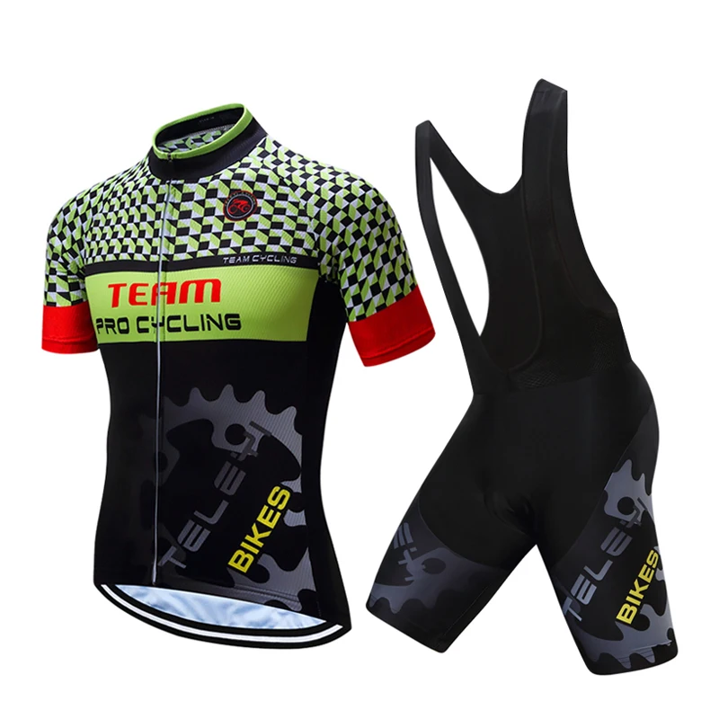 

Pro 5D gel pad road bike clothing 2019 Summer Men's cycling jersey set Maillot mtb bicycle clothes BIB short wear suit kit dress