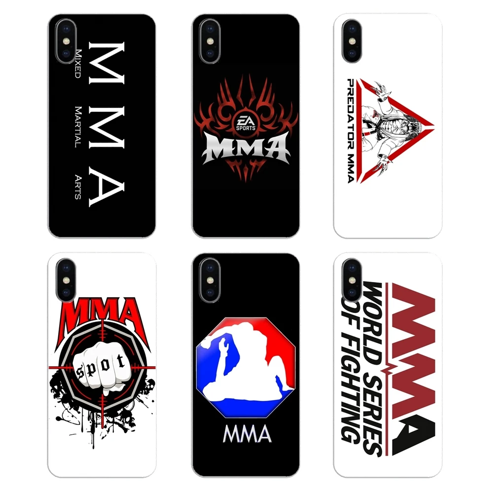 Soft Transparent Cover Bag The MMA logo mixed martial art Poster For Xiaomi Redmi 4X S2 3S Note 3 4 5 6 6A Por Pocophone F1 Mi |