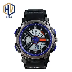 2018 электронный автоматический Для мужчин Watch Sport 50 м Водонепроницаемый наручные часы мужской моды цифровые часы дропшиппинг reloj H848Z-B