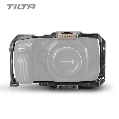 

Tilta TA-T01-A-G Full Camera Cage all set accessories for BMPCC 4K Camera Top Handle Wooden Side Handle F970 Battery plate P-TAP