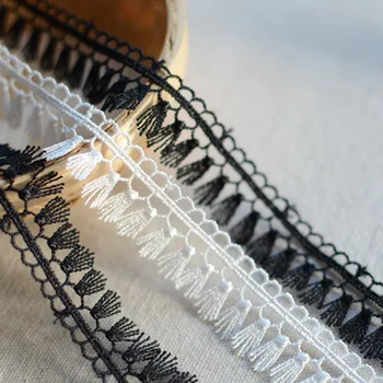 

Wholesale 14yards/lot 1.8cm width lace Trims Embroidered Lace Ribbon DIY Garment Accessories for sewing decorationYA56