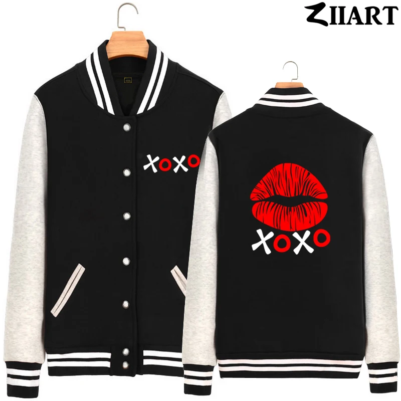 Xoxo Hug And Kisses любовь губы красное сердце печать текст руки пара одежда девушки