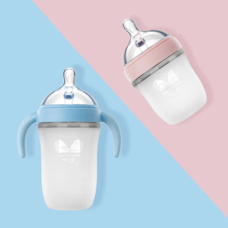150 мл VALUEDER с широким горлом Baby Pink и Blue BPA без отлучения натуральная безопасная