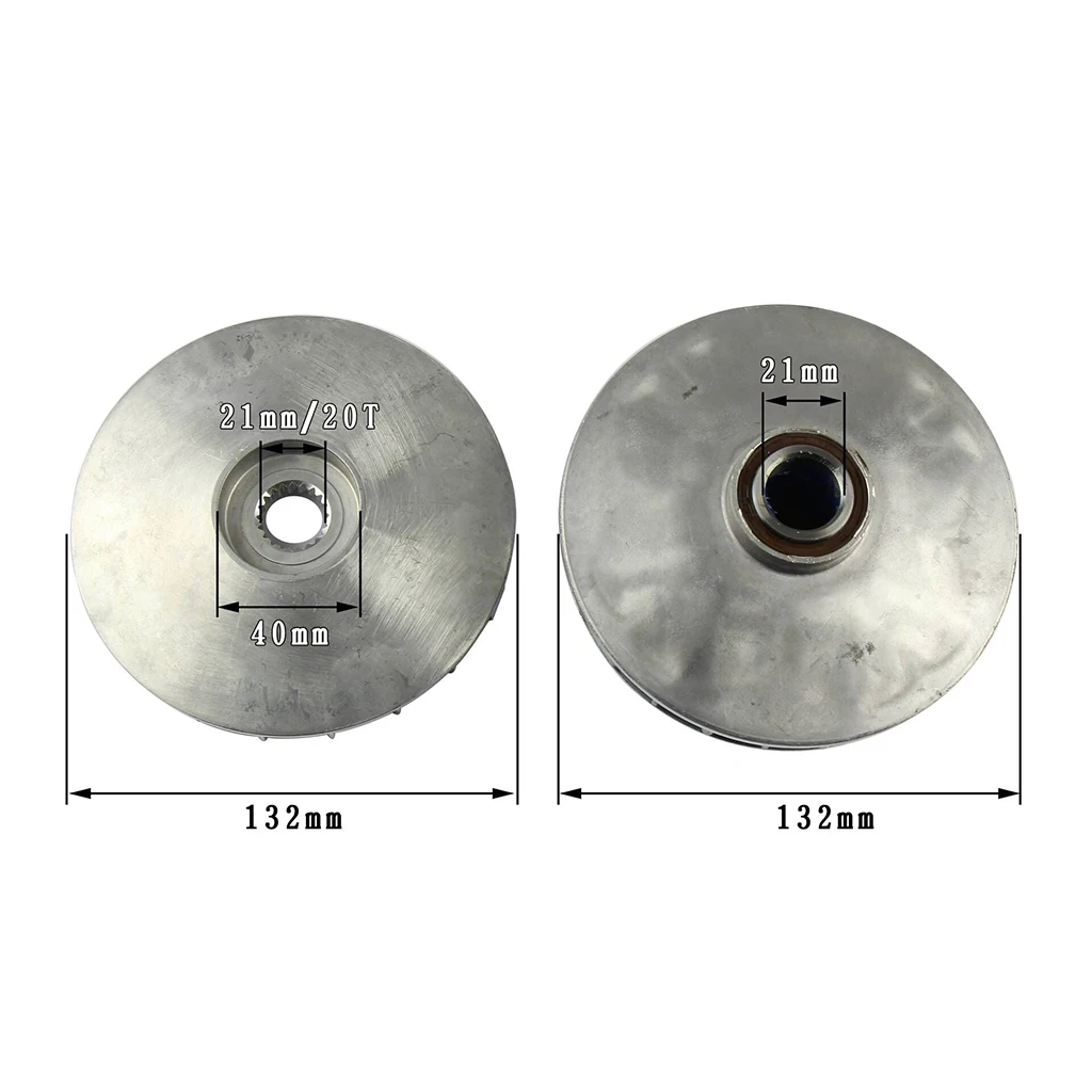 1 комплект 132 мм 20 зуб основной передний привод муфта вариатора комплект для китайского Linhai 400cc LH400 ATV 0,83 дюймов вариатор комплект