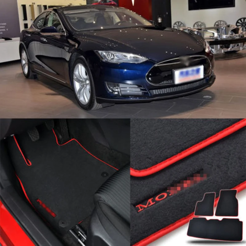 

Custom Made 1/2" Thickness Solid Nylon Interior Odorless Floor Carpet Mats Cover Fitted For Tesla Model S 60 2014-2018