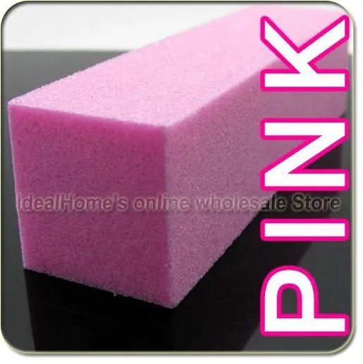 

10 PCS Pink Nail Art Care Buffer Sanding Block Files Acrylic Tool Free shipping wholesale