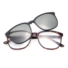 MASSENET сверхлегкий TR90 женские очки оправа с поляризованными зажимами солнцезащитные очки двойного назначения оптические оправы 1615
