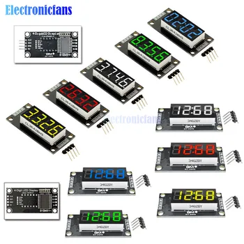 

0.36" Inch LED Digital Display Module 4-Digit 7 Segment Time Clock Display Tube Driver Board I/O 5 Color DIY Kit for Arduino