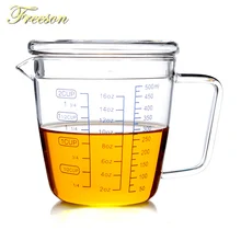 Glass Measuring Cups with Scale 250/500ml Coffee Pitcher Kitchen Baking Tools