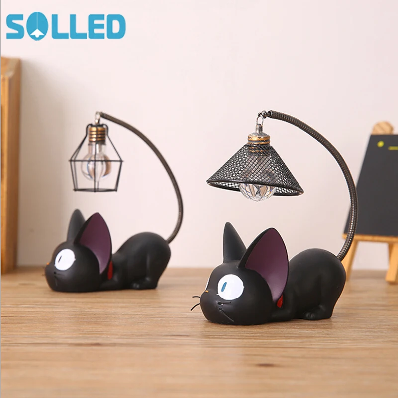 SOLLED Anime Studio Ghibli Miyazaki Hayao JiJi cat night light for